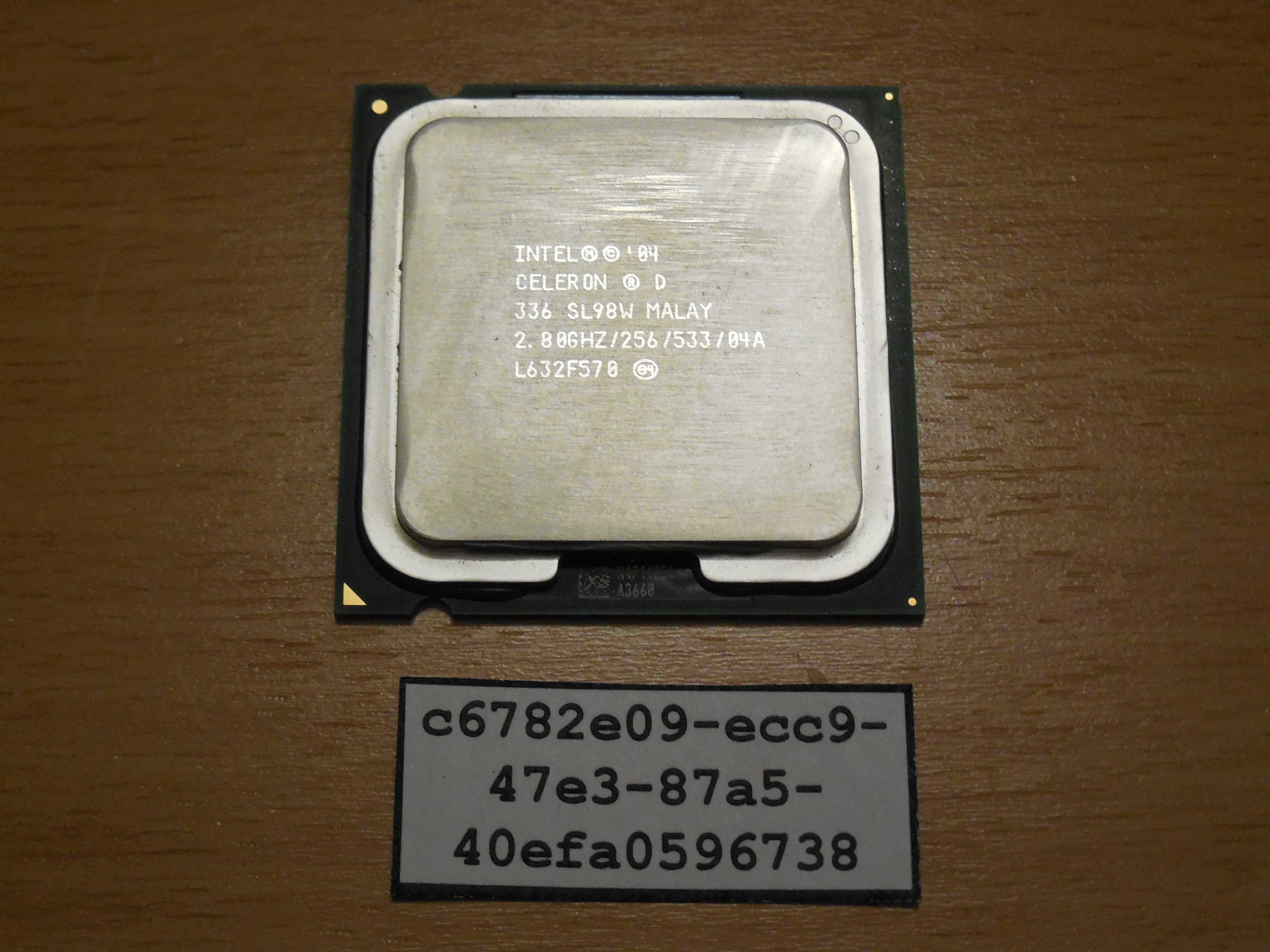 Интел селерон характеристики. Intel 04 Celeron d 2.66GHZ/256/533. Intel Celeron d 2.8 GHZ 256 533 04a. Celeron 04 d. Процессор Intel 03 Celeron d 2.80GHZ/256/533.